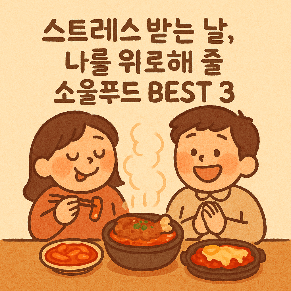 스트레스 위로 소울푸드 추천 썸네일